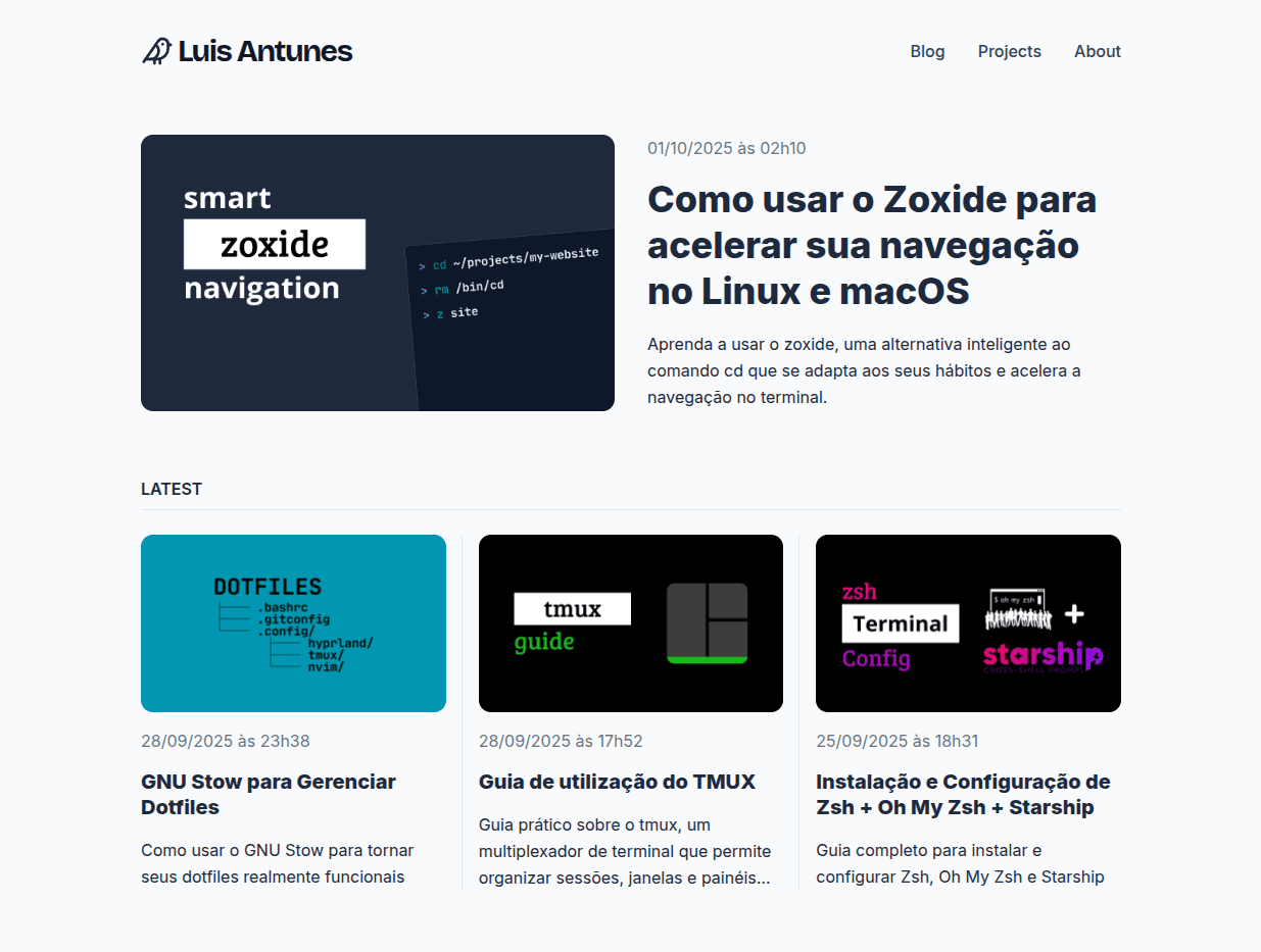 My personal website